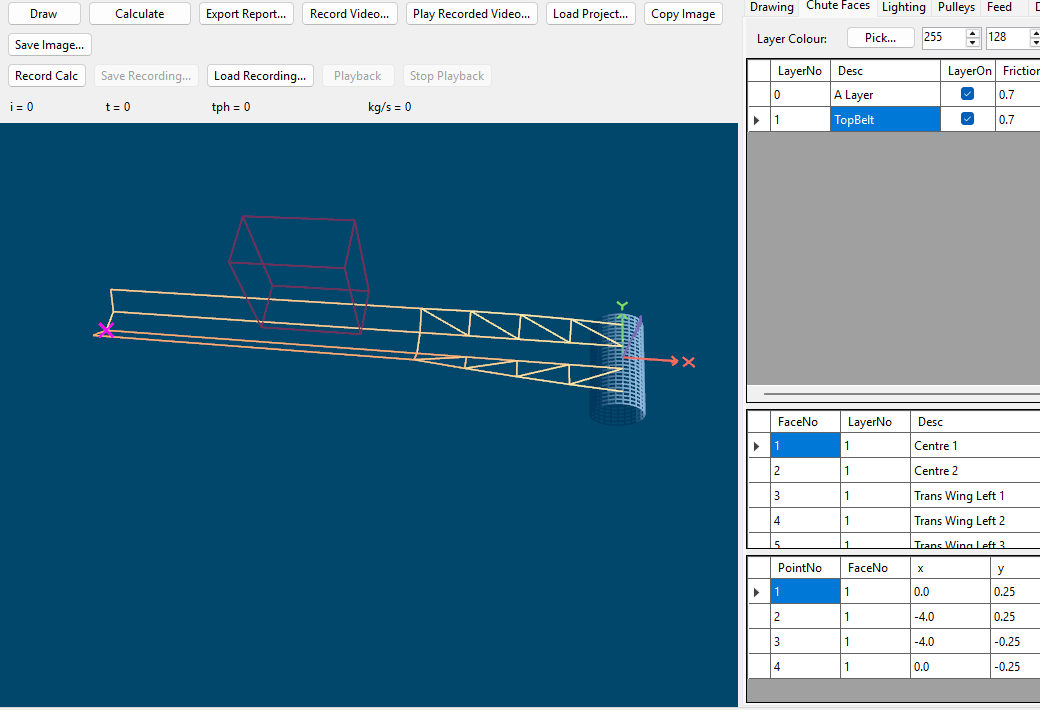 a drawn belt shown in the 3D view