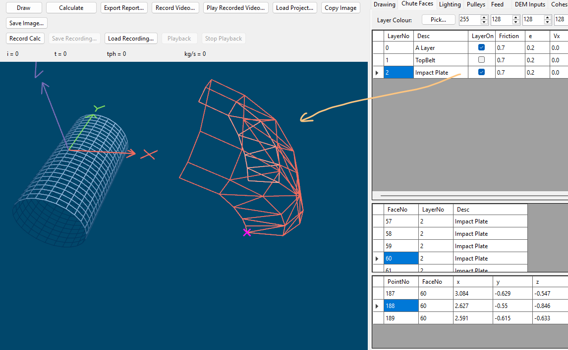 the Drawn Curved Impact Plate in 3D view