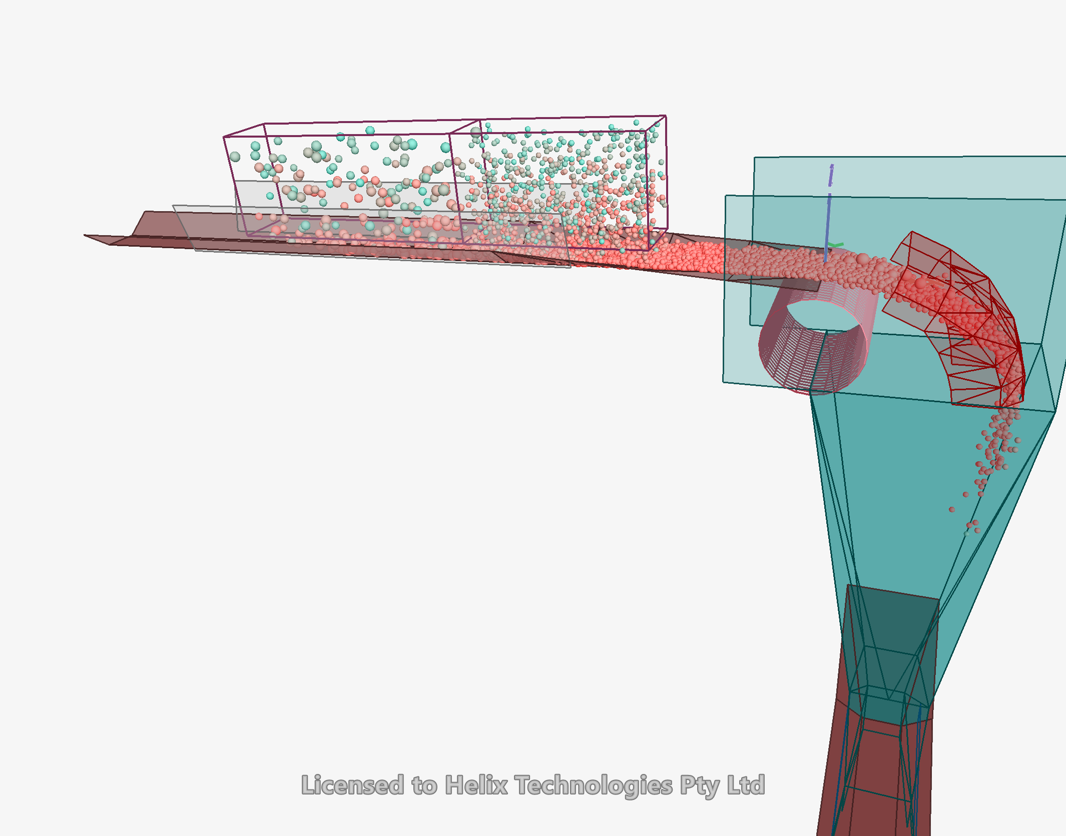 Two Feed boxes drawn in the model